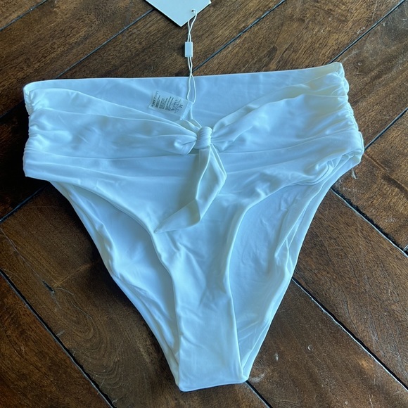 Designer Sonya Swim women’s size medium knotted front bow high waisted bikini - Picture 7 of 10